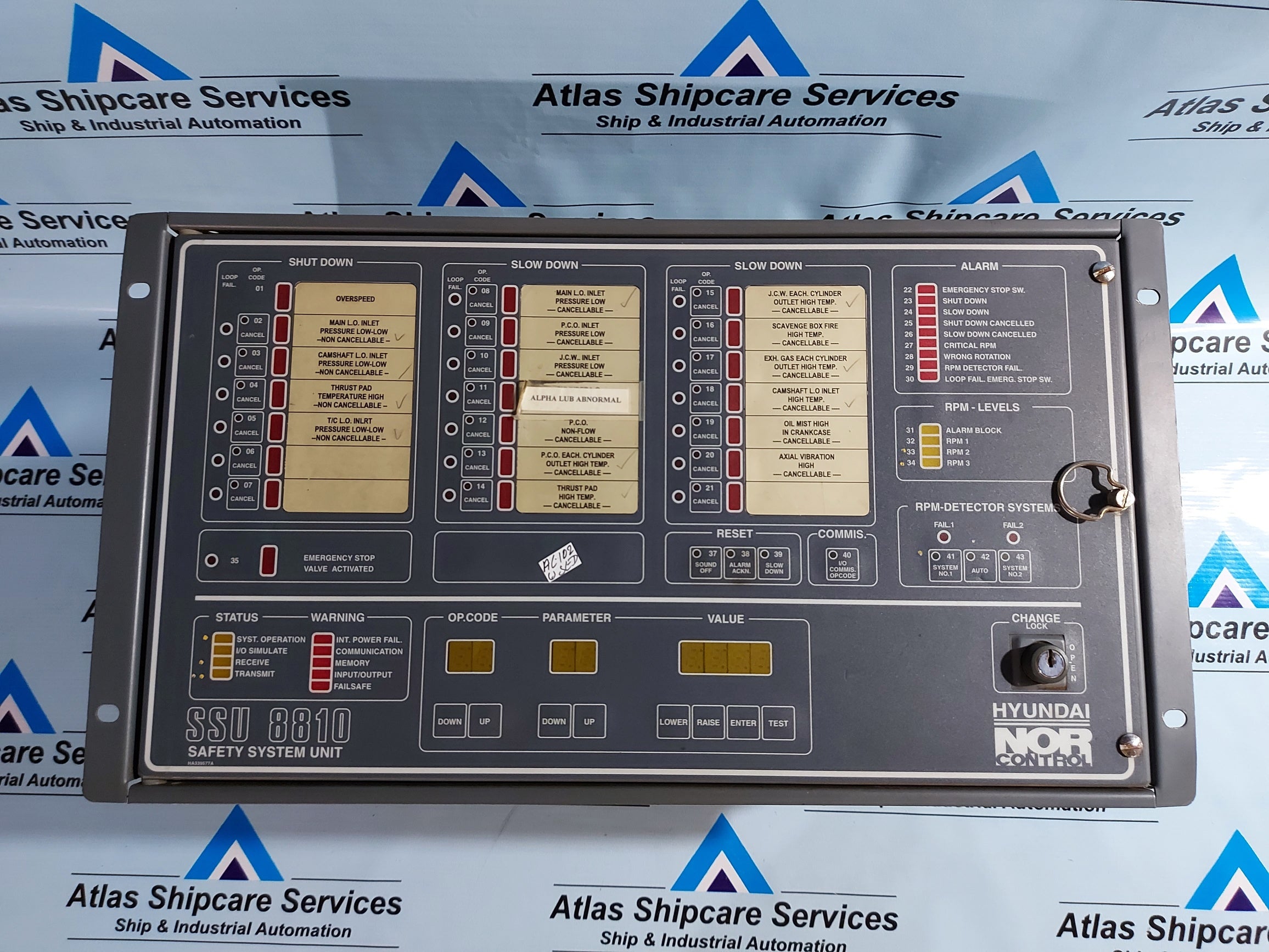 NORCONTROL SSU 8810 SAFETY SYSTEM UNIT P/N : 8200049